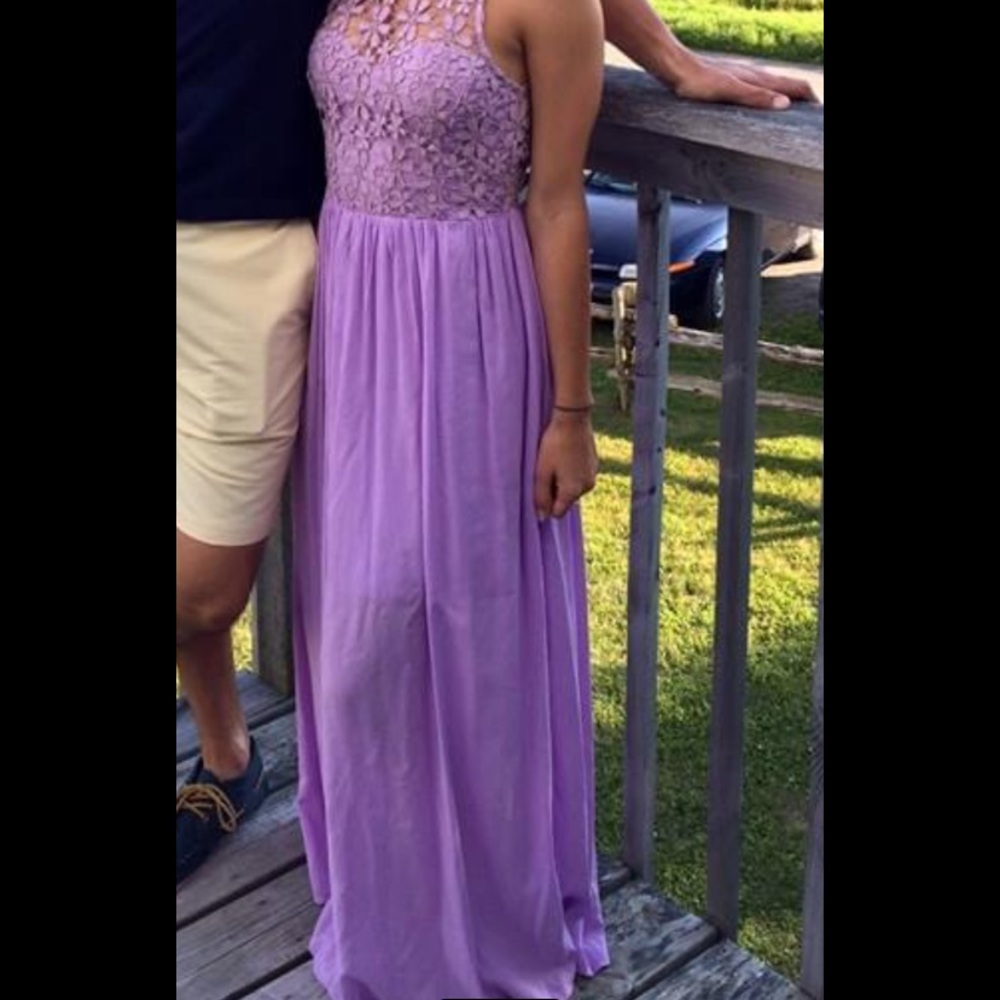 Lilac maxi dress